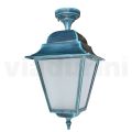 Outdoor Ceiling Lamp in Aluminum and Sandblasted Glass - Alchemist