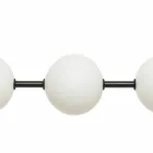 Suspension Lamp 3 Lights in Brass and Glass 2 Finishes - Alma by Il Fanale Viadurini