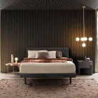 5 Lights Suspension Lamp in Natural Brass and Glass - Molecola by Il Fanale Viadurini