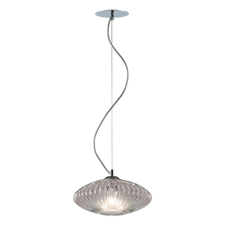 Handmade Blown Glass Suspension Lamp in Venice - Dafne Viadurini