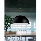 Two-colored pendant lamp in steel Ø40x H20x L.cavo100cm, Luce Viadurini