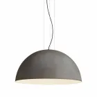 Two-colored suspension lamp in steel, Ø60xh.30xL.80cm cable, Tara Viadurini