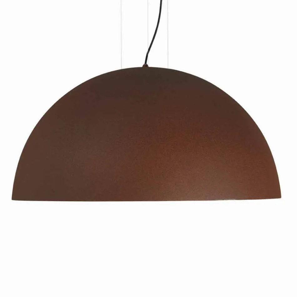 Two-colored suspension lamp in steel, Ø60xh.30xL.80cm cable, Tara Viadurini