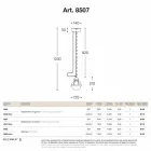 Pendant lamp Waterproofing brass and white glass Viadurini