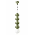 Suspension Lamp with 4 Elements in Ceramic and Glass Made in Italy - Capocabana Viadurini