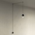 Pendant Lamp with Canneté Glass Cylinder Made in Italy - Oris