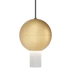 Pendant Lamp with Canneté Glass Cylinders Made in Italy - Oris Viadurini