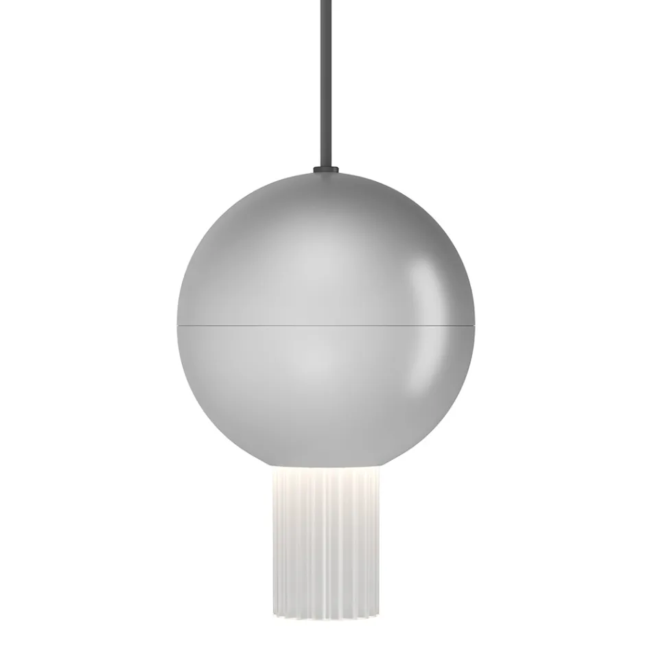 Pendant Lamp with Canneté Glass Cylinders Made in Italy - Oris Viadurini