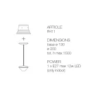 Suspension Lamp with Polyester Lampshade Made in Italy - Toscot Junction Viadurini