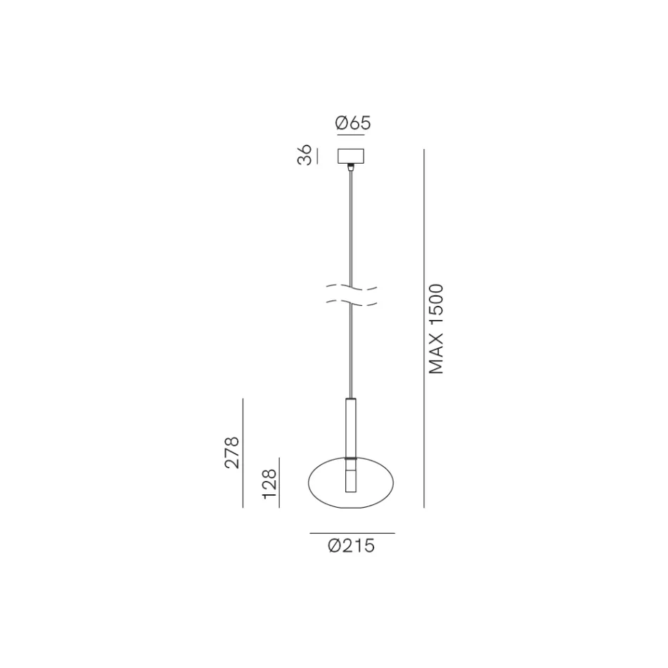Suspension Lamp with Glass in Various Shapes Made in Italy - Sintonia Viadurini