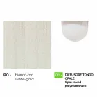 Outdoor suspension lamp in white aluminum made Italy, Anusca Viadurini