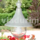 Outdoor suspension lamp in white aluminum made Italy, Anusca Viadurini