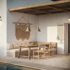 Outdoor Pendant Lamp in Brass Made in Italy - Rain Viadurini