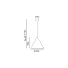 Indoor Pendant Lamp in Graphene or Morocco Made in Italy - Rain Viadurini