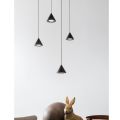 Design Suspension Lamp 5 or 7 Lights Black Aluminum Wire - Mercado