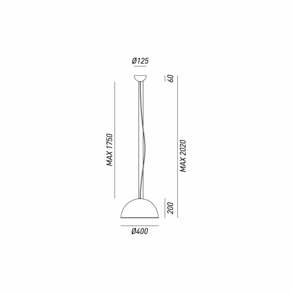 Hanging lamp rustic design Ø40 cm Galileo Il Fanale Viadurini