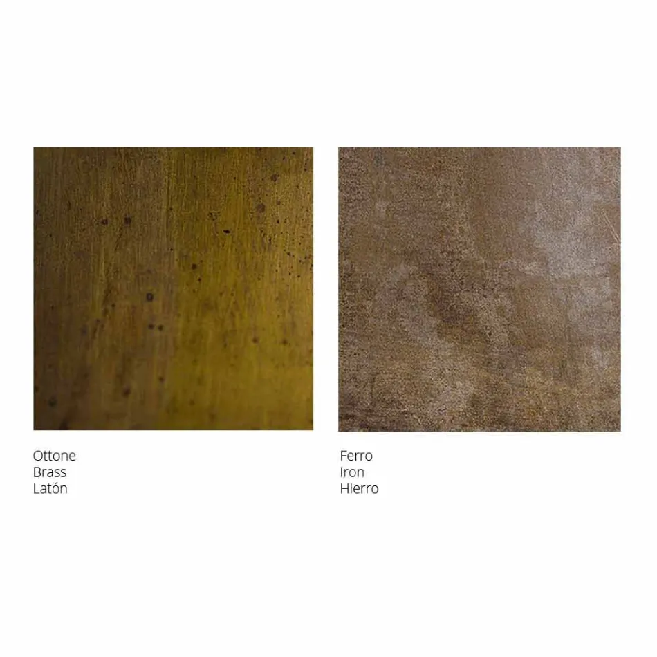 Rustic iron or brass pendant light Galileo Ø40 cm Il Fanale Viadurini