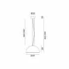 Hanging lamp rustic design Ø60 cm Galileo Il Fanale Viadurini