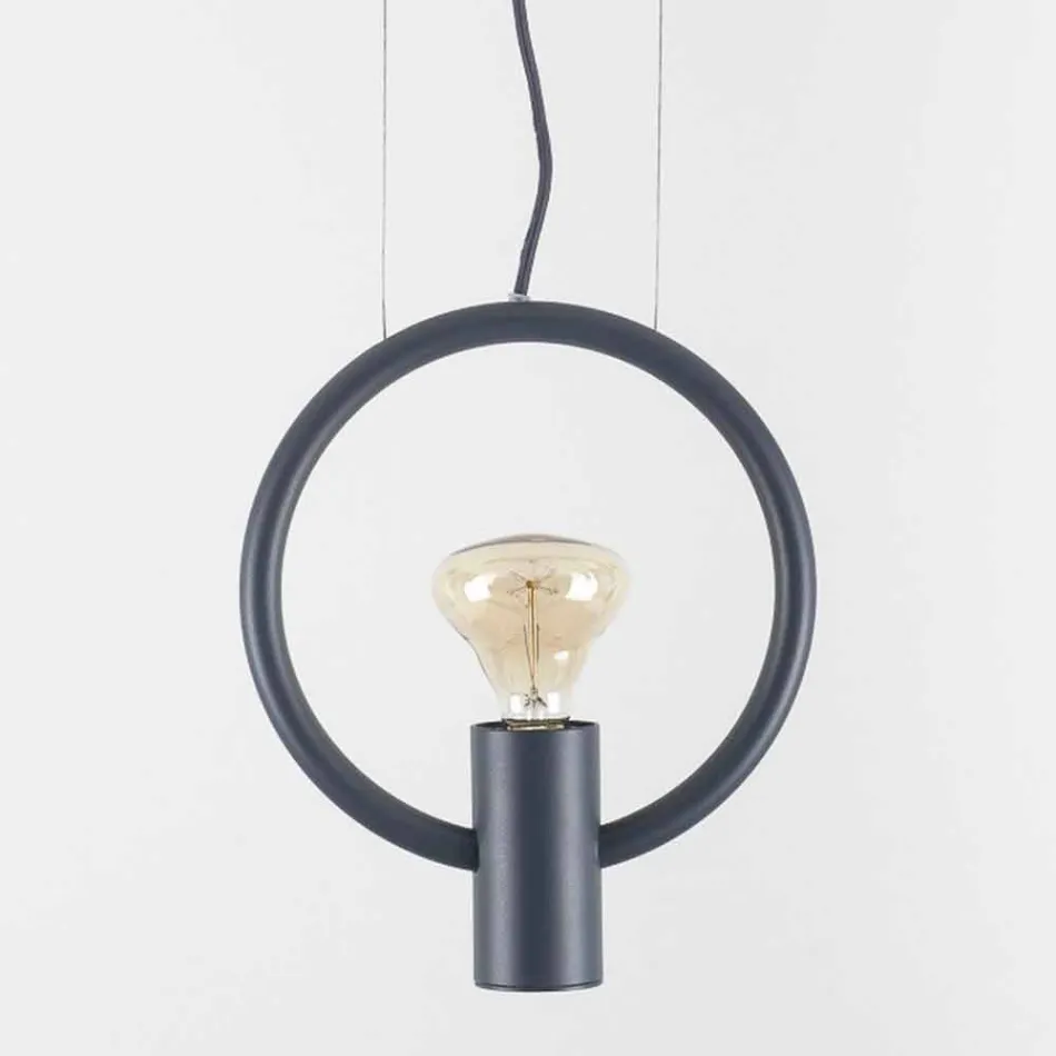 Design Suspension Lamp in Steel Made in Italy - Delizia Viadurini