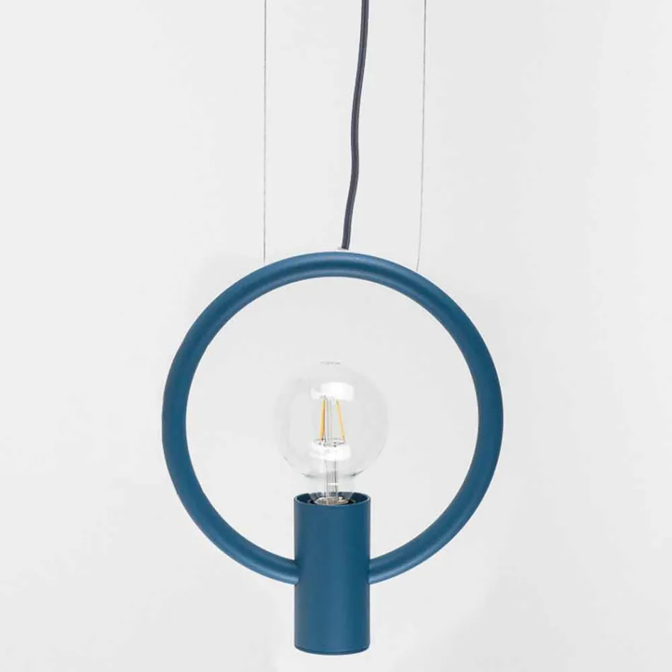 Design Suspension Lamp in Steel Made in Italy - Delizia Viadurini