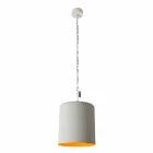 Design suspension lamp In-es.artdesign Bin Painted concrete Viadurini