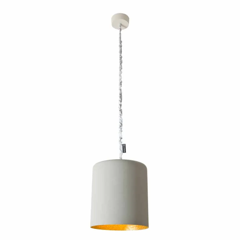 Design suspension lamp In-es.artdesign Bin Painted concrete Viadurini