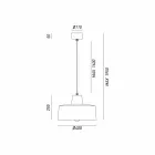 Design pendant lamp in antique iron Jean Il Fanale Viadurini