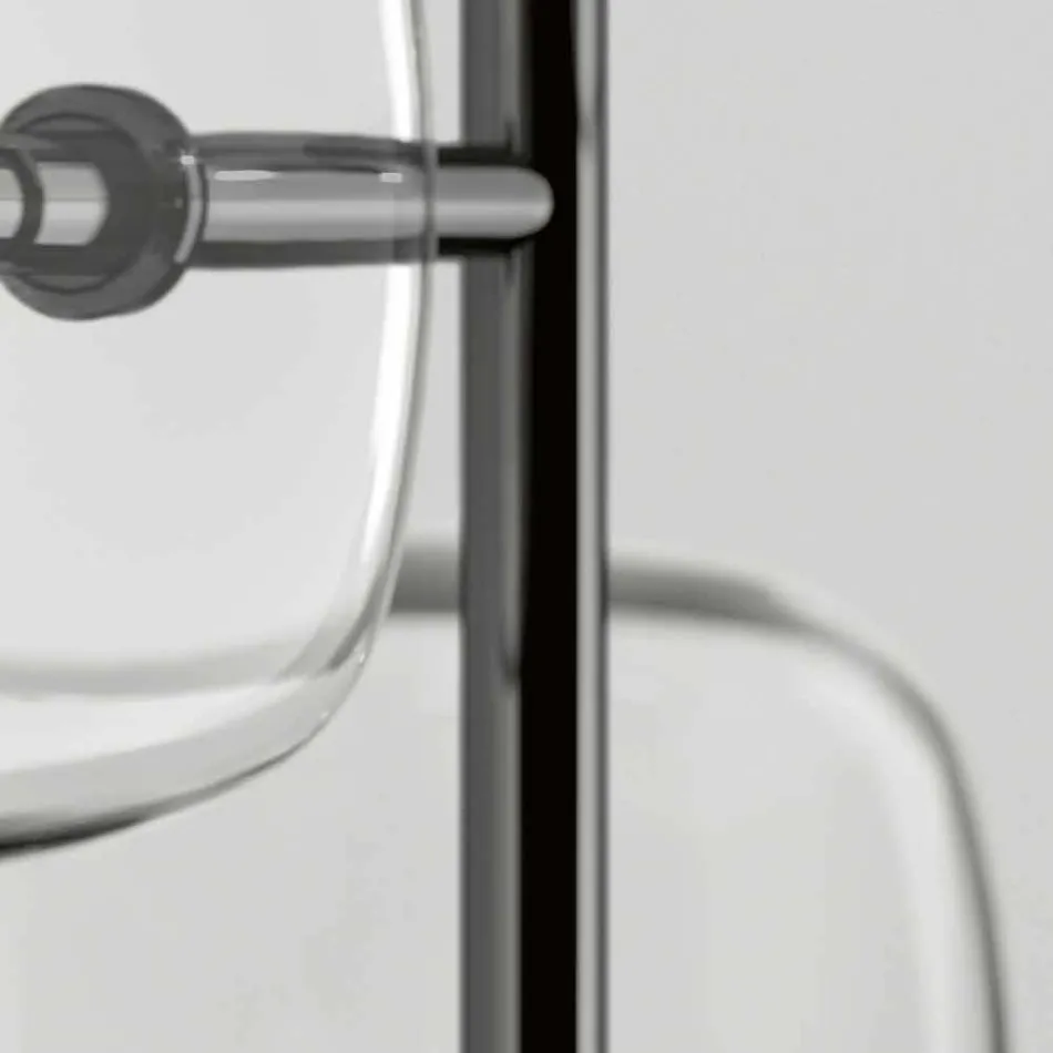 Design Suspension Lamp in Shiny Metal Made in Italy - Donatina Viadurini