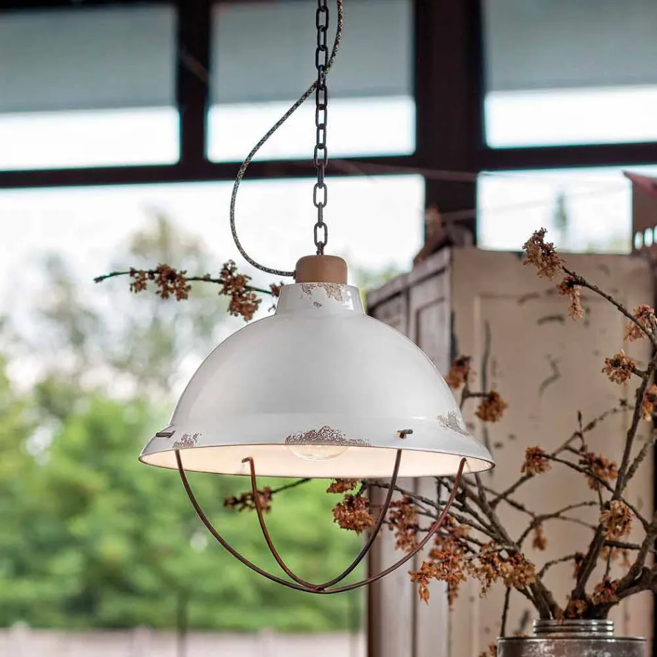 Lamp craft industrial design suspension Clara Viadurini