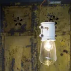 Handcrafted urban design pendant lamp Edith Ferroluce Viadurini