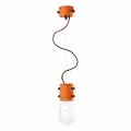 Urban design suspension lamp Edith by Ferroluce