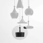 Suspension Lamp du Design in Ceramics - L6 Glitter Aldo Bernardi Viadurini