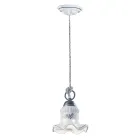 Hand Painted Iron and Ceramic Suspension Lamp - Chieti Viadurini