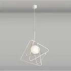 Pendant lamp in modern steel Ø60xh.60xL.cavo200cm, Adele Viadurini