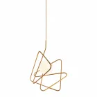 Pendant lamp in modern steel Ø60xh.60xL.cavo200cm, Adele Viadurini