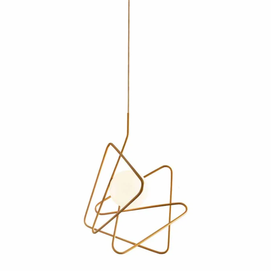 Pendant lamp in modern steel Ø60xh.60xL.cavo200cm, Adele Viadurini