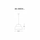 Modern Aluminum Suspension Lamp - Cappadocia Aldo Bernardi Viadurini