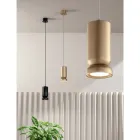 Suspension Lamp in Powder Coated Aluminum and Adjustable Cable - Buxus Viadurini