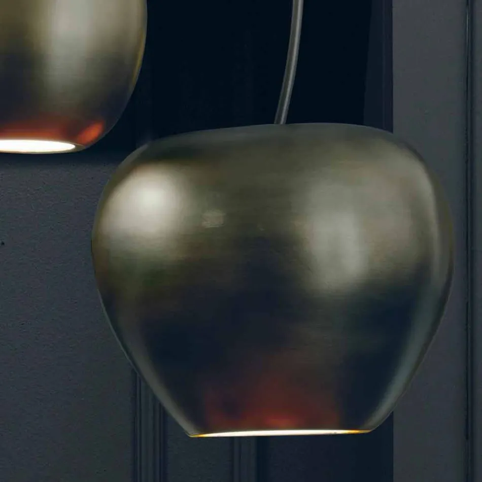 Cherry-Shaped Ceramic Suspension Lamp Made in Italy - Cherry Viadurini