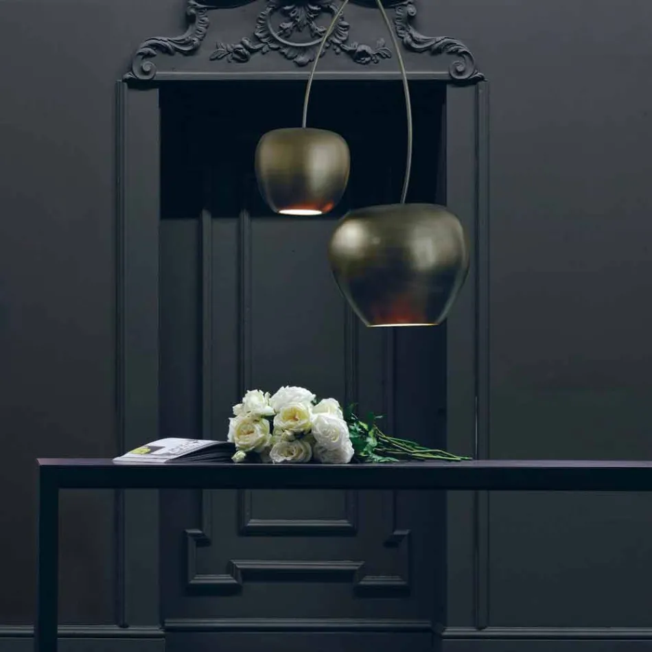 Cherry-Shaped Ceramic Suspension Lamp Made in Italy - Cherry Viadurini