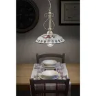 Handcrafted Ceramic Suspension Lamp with Passanastri - Naples Viadurini