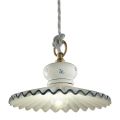 Hand-Decorated Artisan Ceramic Suspension Lamp - Rome