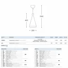 Hanging lamp Ceramic Glaze 2 LED or Standard Viadurini