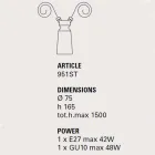 Ceramic pendant lamp for Battersea - Toscot composition Viadurini