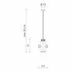 Suspension Lamp in White, Anthracite or Gold Metal 2 Sizes - Meccasmo Viadurini