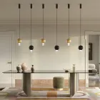 Oris Metal Pendant Lamp with Canneté Glass Cylinders Viadurini