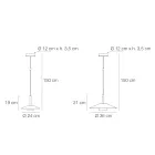 Mira Metal Pendant Lamp in Various Finishes Viadurini