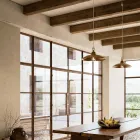 Suspension Lamp in Brass and Copper Made in Italy - Snail Viadurini