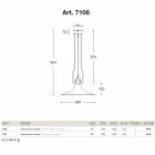 Pendant lamp in brass and copper mill with hook Viadurini