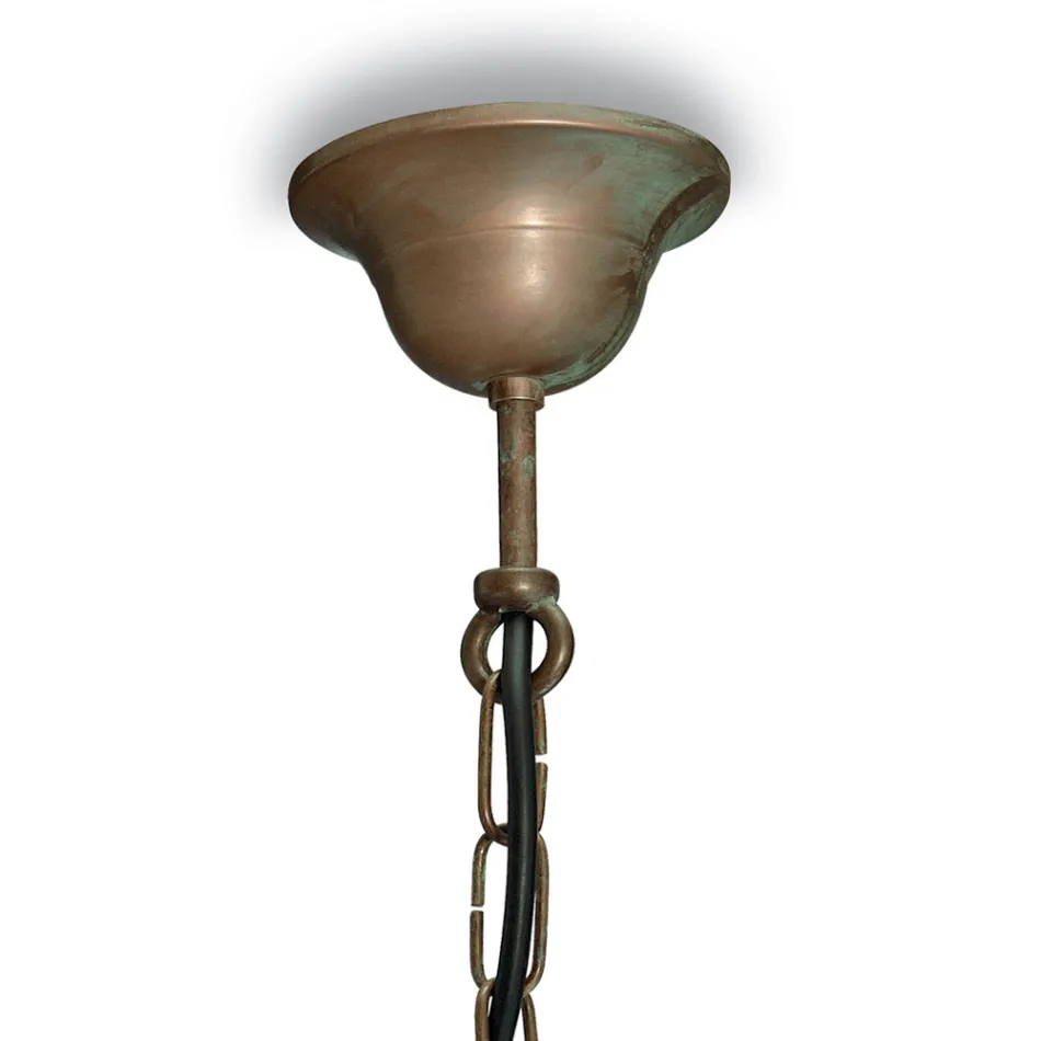 Elfico Brass, Clear Glass, and IP44 Pendant Lamp Viadurini